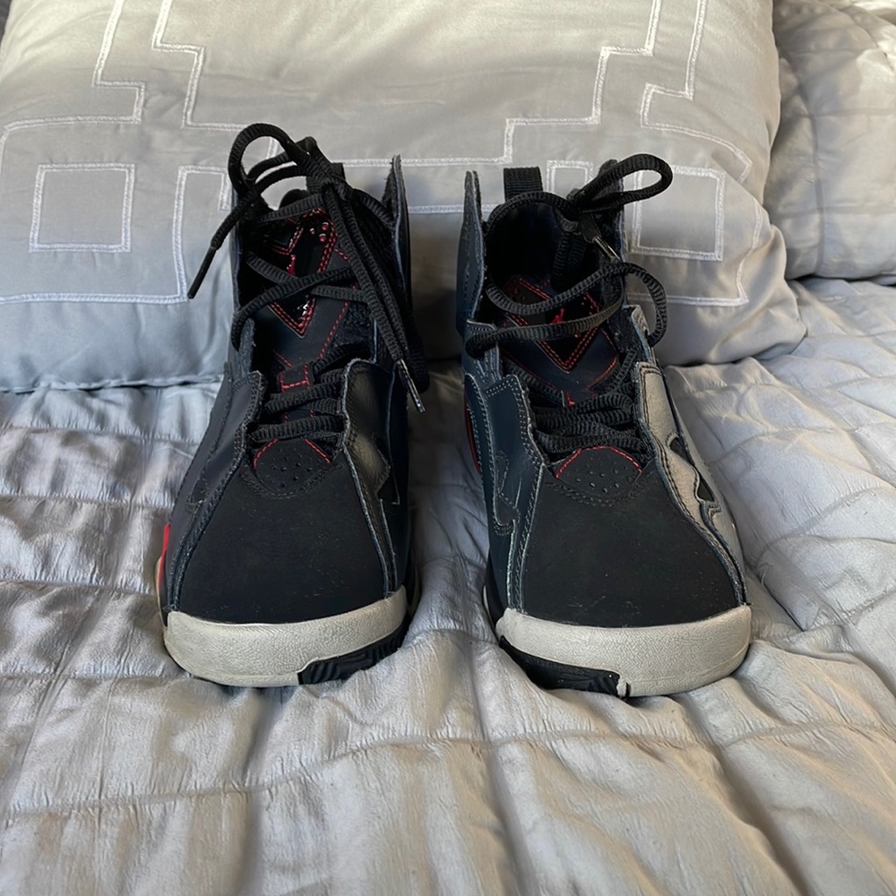 Black and red Jordan’s